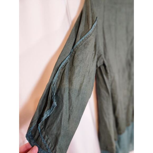 Green Embroidered Women's‎ Dress - Picture 7 of 12